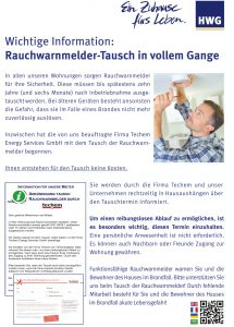 HWG-Infoblatt Tausch Rauchwarnmelder